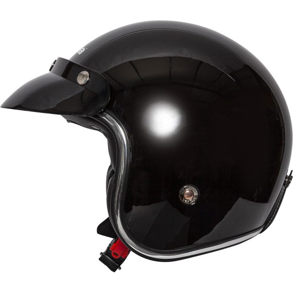 Spada Classic Plain Open Face Helmet Gloss Black