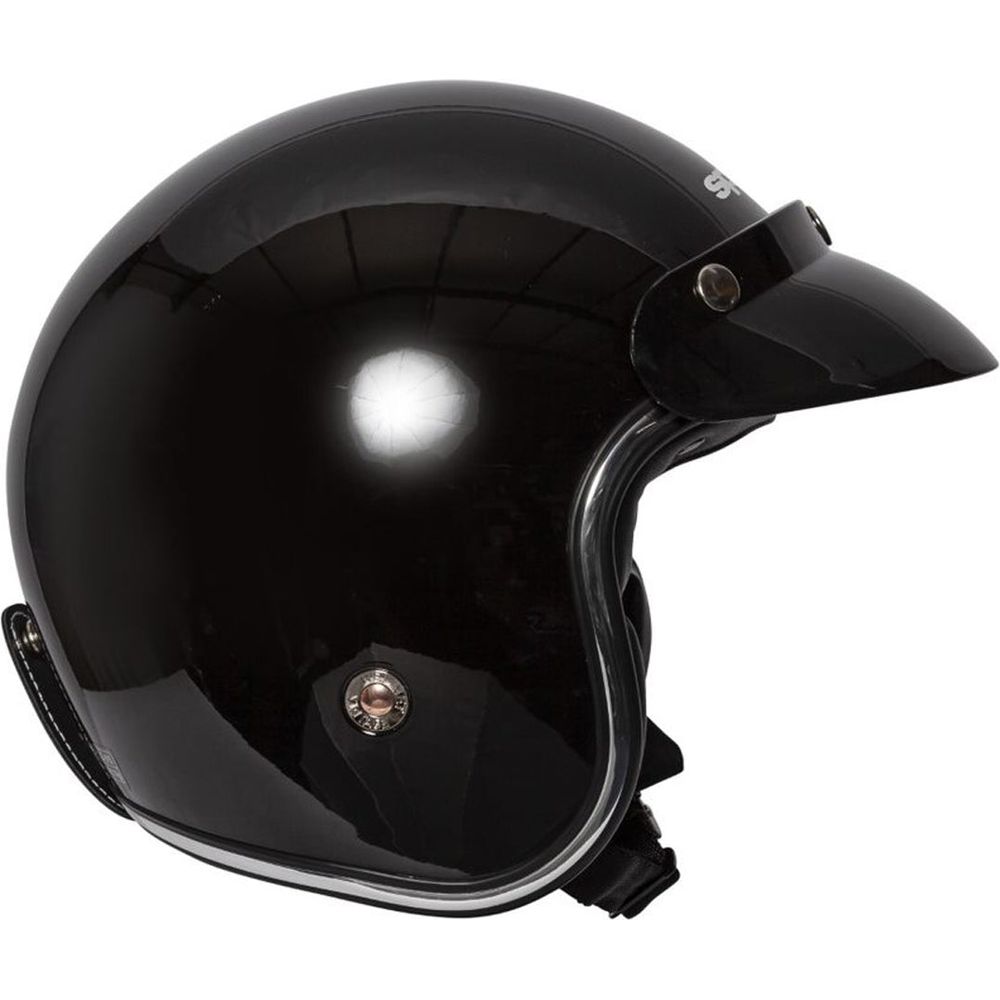 Spada Classic Plain Open Face Helmet Gloss Black