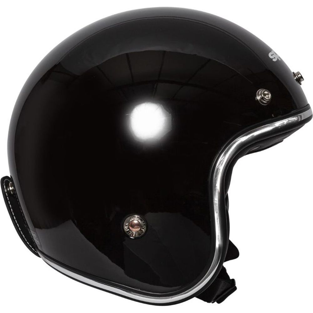 Spada Classic Plain Open Face Helmet Gloss Black