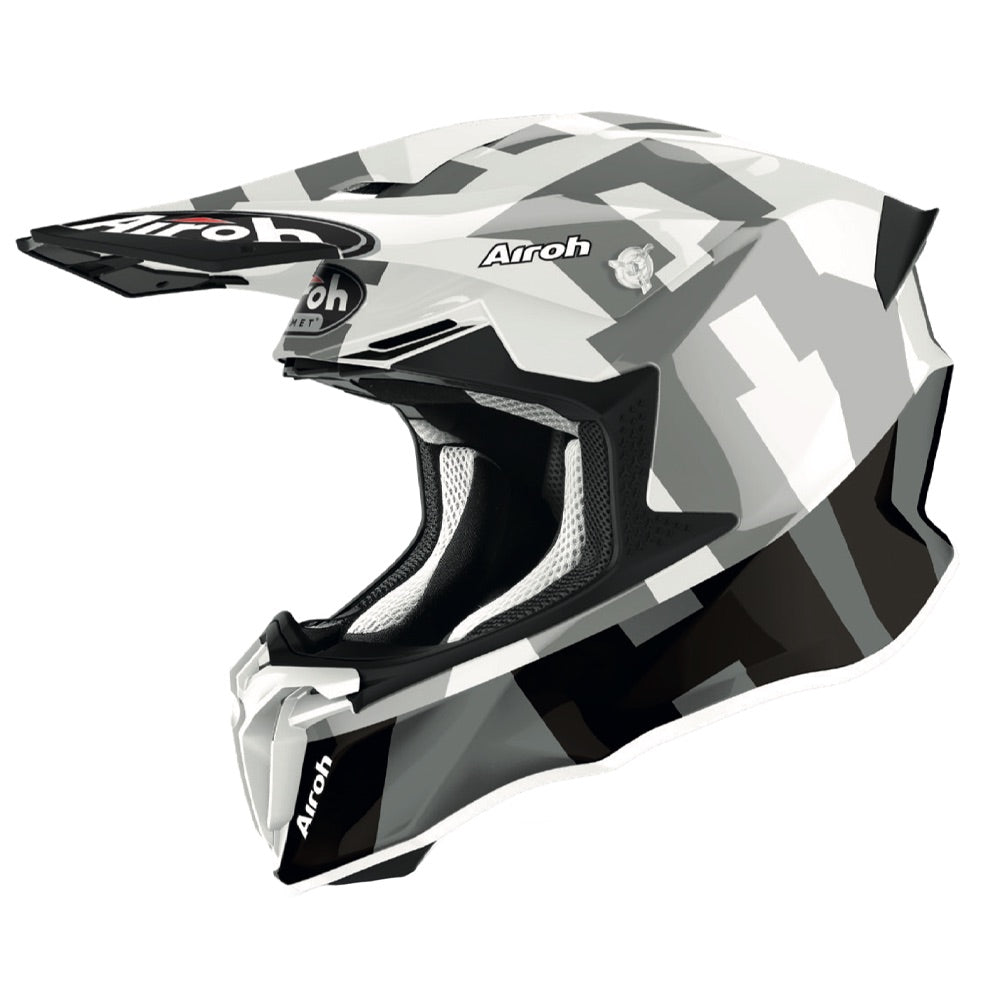 Airoh Twist 2.0 Frame Motocross Helmet Gloss Grey