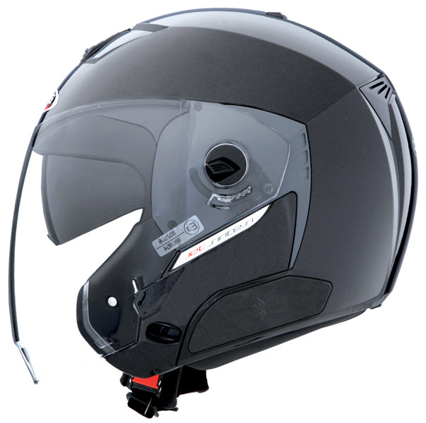 Caberg Jet Sintesi Plain Open Face Helmet Metal Black