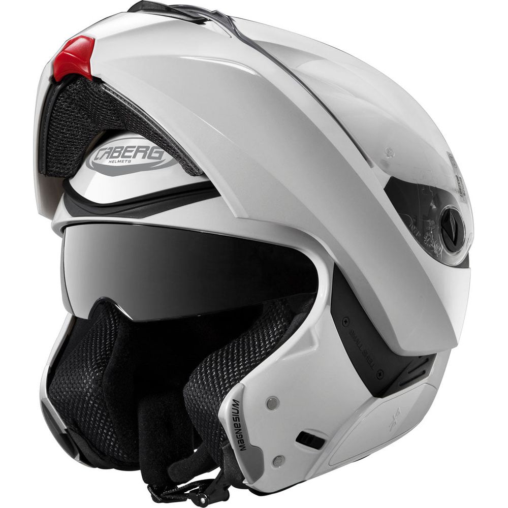 Caberg Modus Plain Flip-Up Helmet Metal White  - FREE UK Shipping, FREE 365 Day Returns | Moto Central