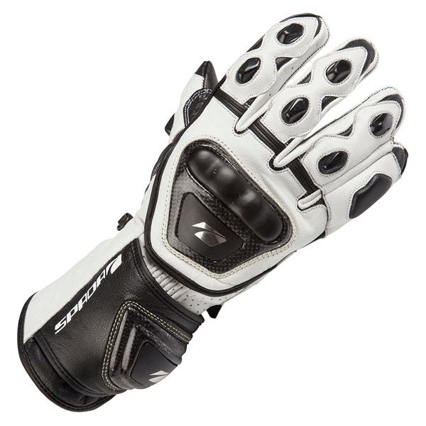 Spada Curve Leather Gloves White