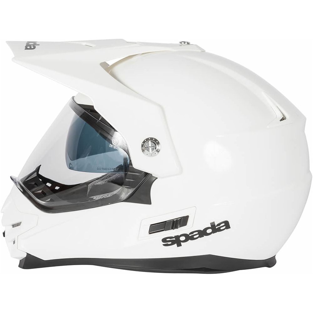 Spada Intrepid Plain Full Face Helmet Pearl White