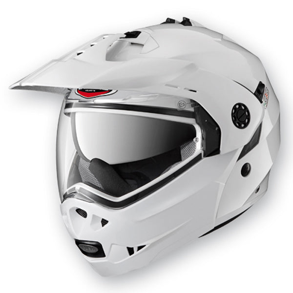 Caberg Tourmax Plain Flip-Up Helmet Metal White