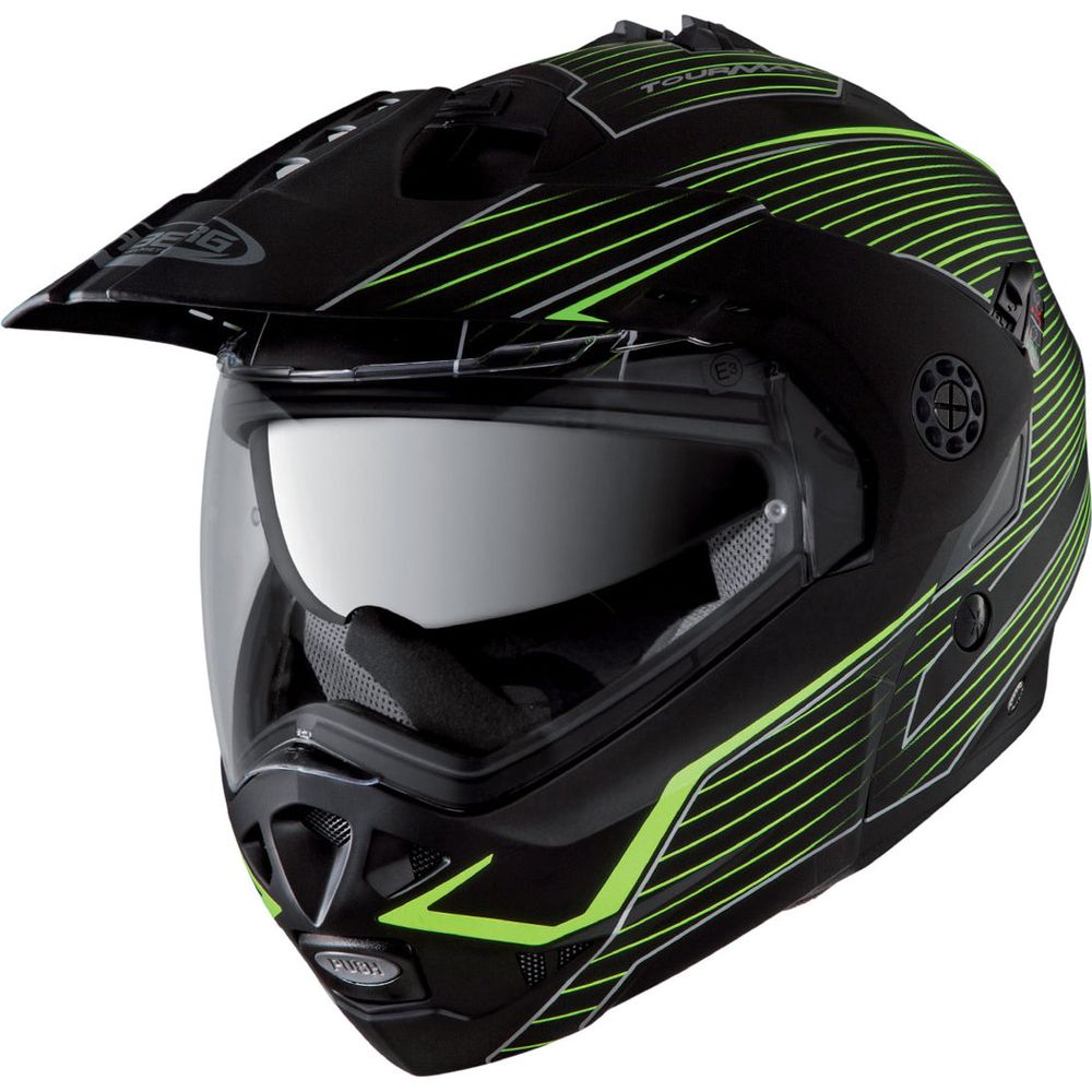 Caberg Tourmax Sonic Flip-Up Helmet Matt Black / Fluo Yellow