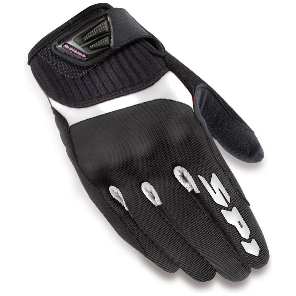 Spidi G-Flash Ladies Textile Gloves Black / White