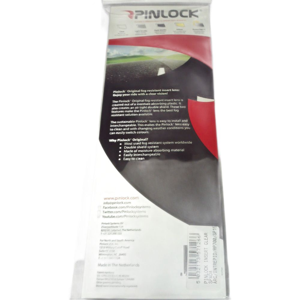 Pinlock Insert Clear Spada Arc / Intrepid / Reveal / RP900 / SP16