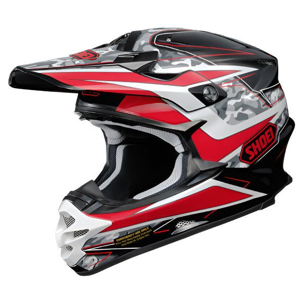 Shoei VFX-W Turmoil TC1 Off-Road Helmet Red - FREE UK Shipping, FREE 365 Day Returns | Moto Central