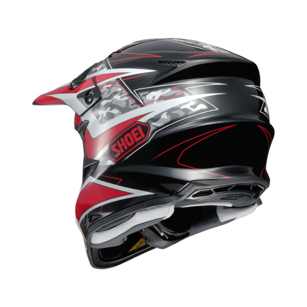 Shoei VFX-W Turmoil TC1 Off-Road Helmet Red - FREE UK Shipping, FREE 365 Day Returns | Moto Central