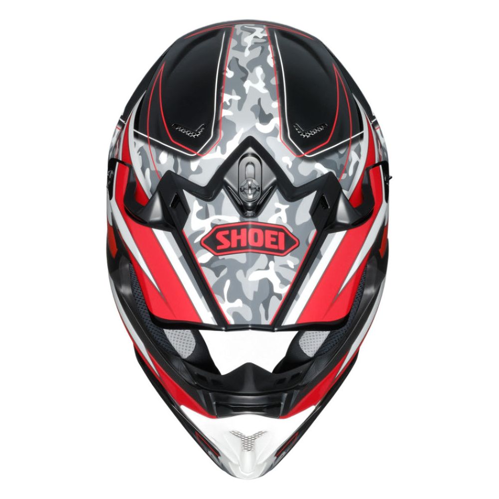 Shoei VFX-W Turmoil TC1 Off-Road Helmet Red - FREE UK Shipping, FREE 365 Day Returns | Moto Central