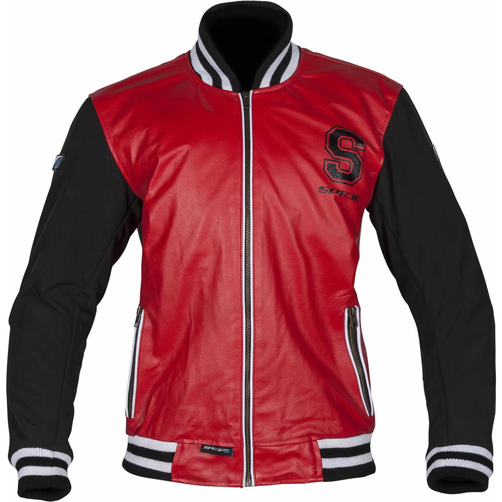 Spada Campus Leather Jacket Red / Black