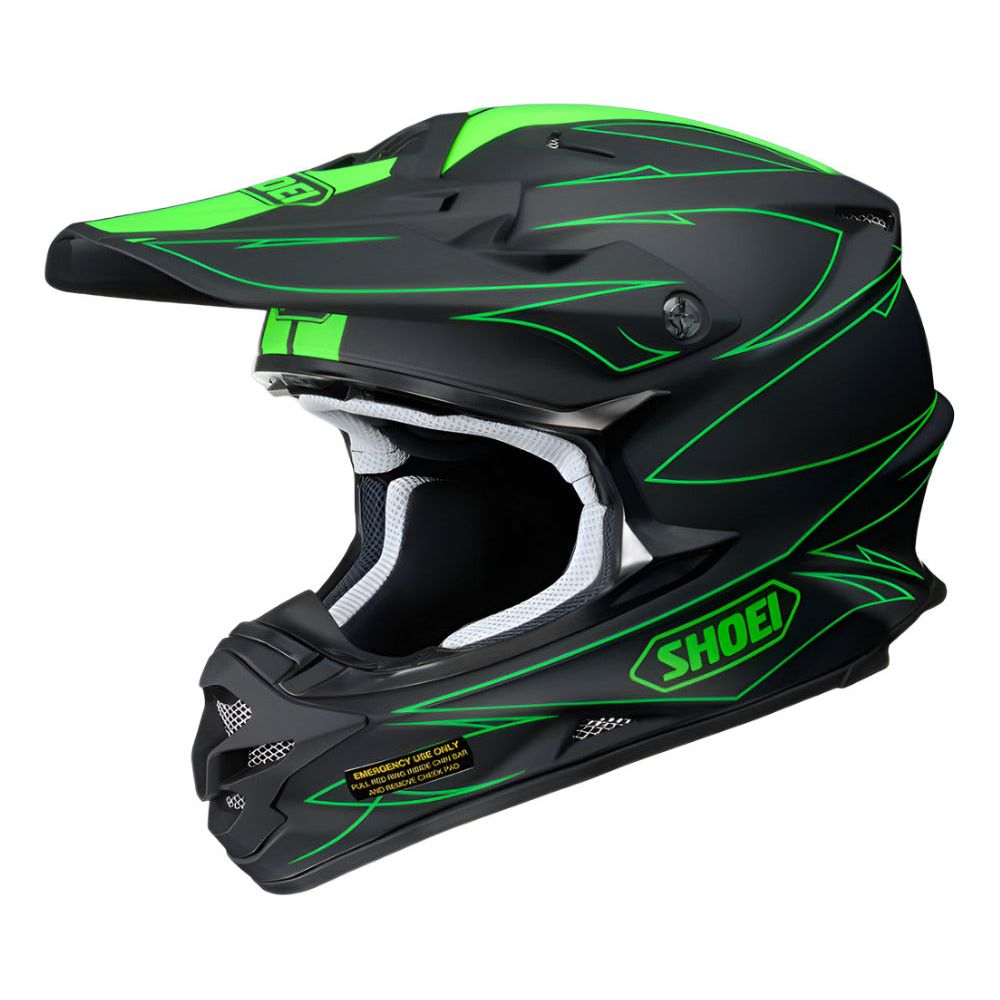 Shoei VFX-W Hectic TC4 Off-Road Helmet Green