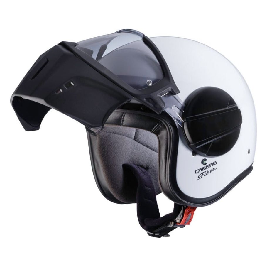 Caberg Ghost Plain Open Face Helmet White - FREE UK Shipping, FREE 365 Day Returns | Moto Central