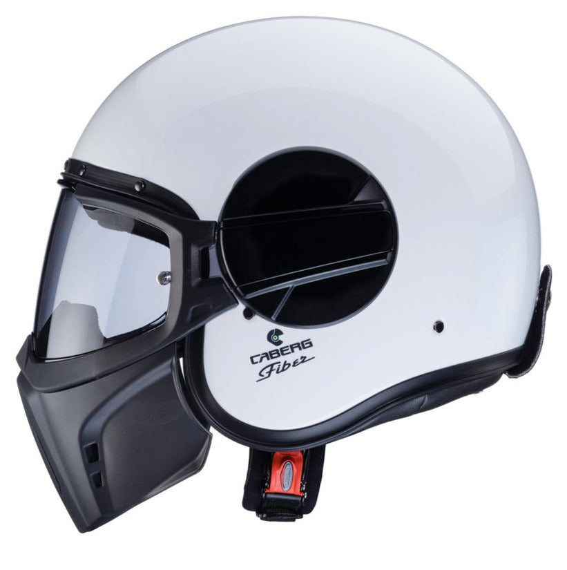 Caberg Ghost Plain Open Face Helmet White - FREE UK Shipping, FREE 365 Day Returns | Moto Central