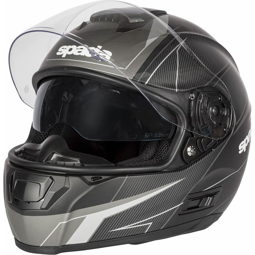 Spada SP16 Linear Full Face Helmet Matt Black / Silver / Anthracite