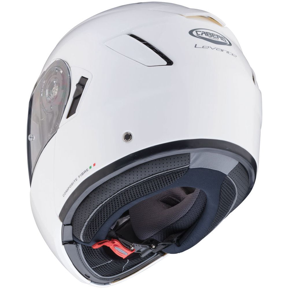 Caberg Levo Plain Flip-Up Helmet White  - FREE UK Shipping, FREE 365 Day Returns | Moto Central