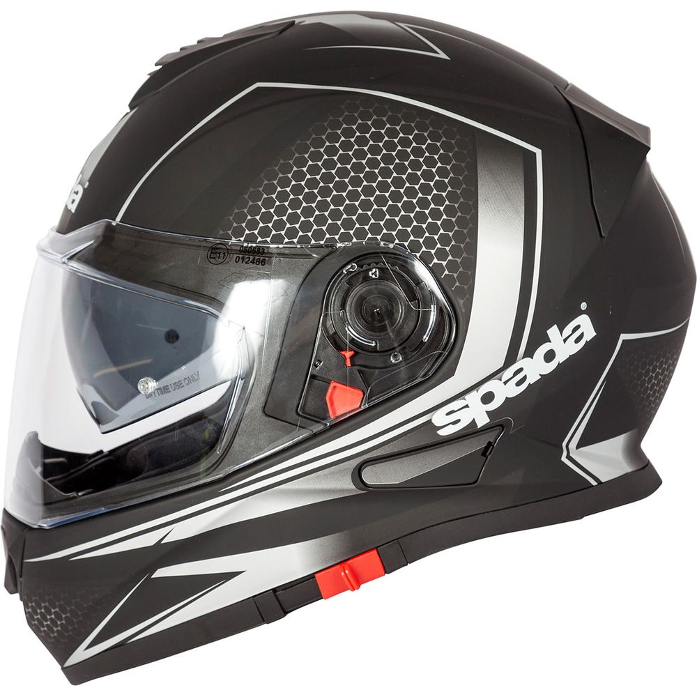 Spada RP-One Renegade Full Face Helmet Black / White / Silver