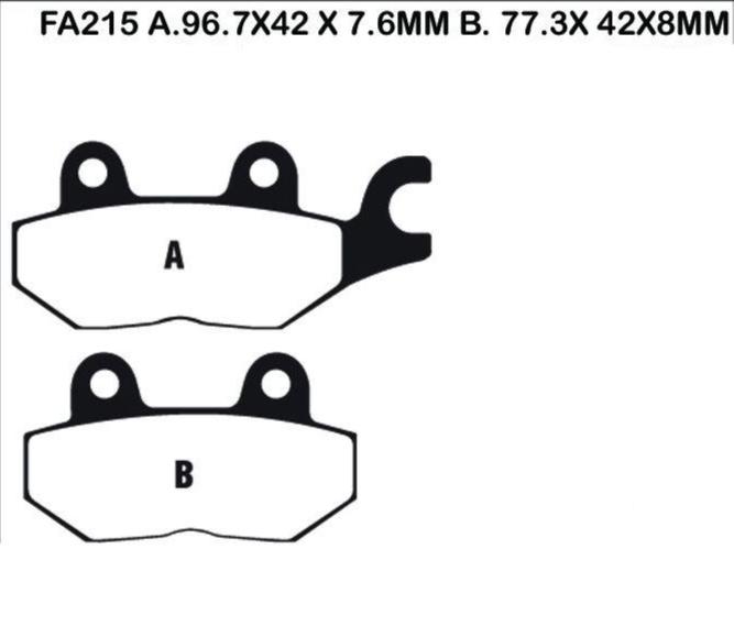 EBC FA215V Semi-Sintered Front Right Brake Pads