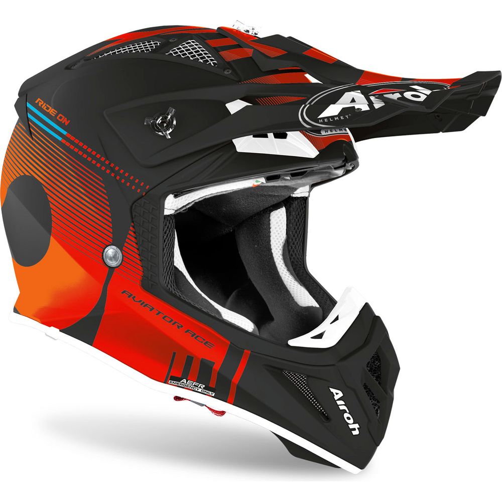 Airoh Aviator Ace Nemesi Motocross Helmet Matt Orange