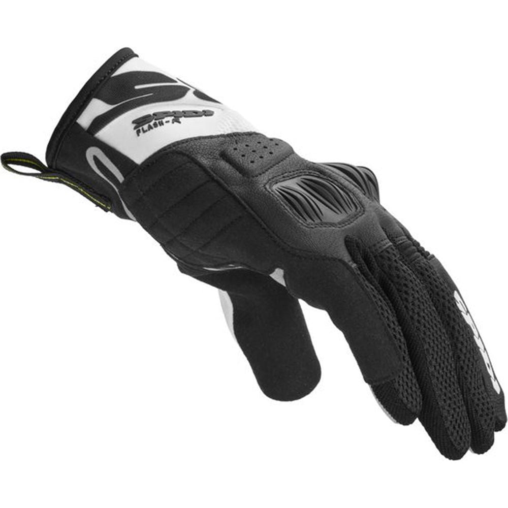 Spidi Flash R Evo CE Textile Gloves Black / White