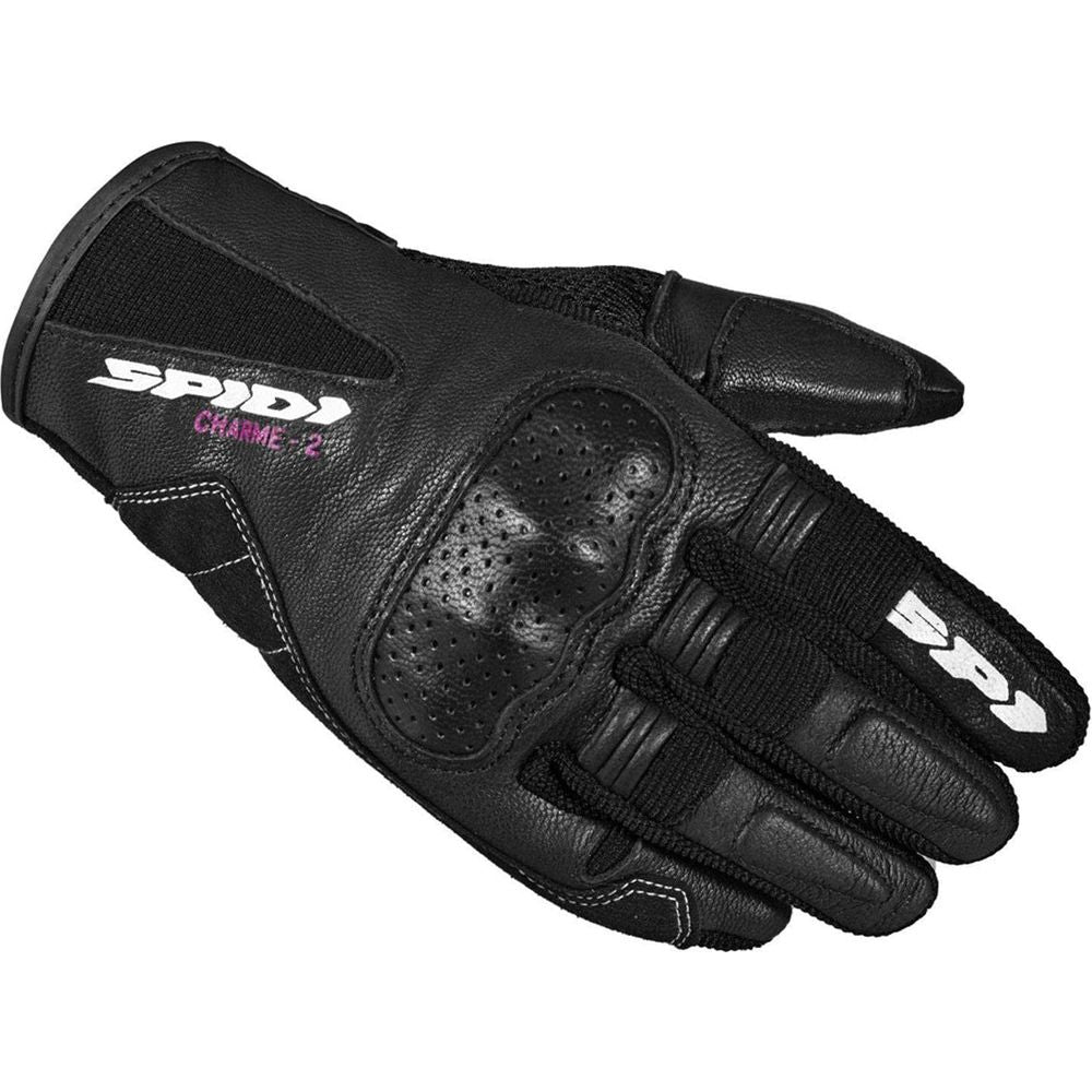 Spidi Charme 2 CE Ladies Leather Gloves Black