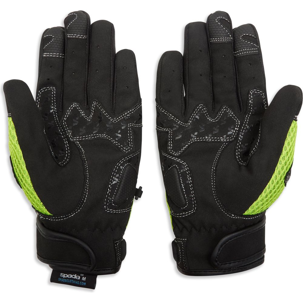 Spada MX-Air CE Textile Gloves Fluo Yellow - FREE UK Shipping, FREE 365 Day Returns | Moto Central