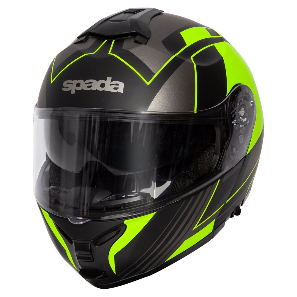 Spada Orion Whip Flip-Up Helmet Matt Black / Fluo Yellow