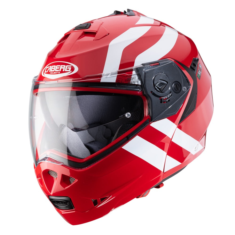 Caberg Duke 2 Super Legend Flip-Up Helmet Red / White