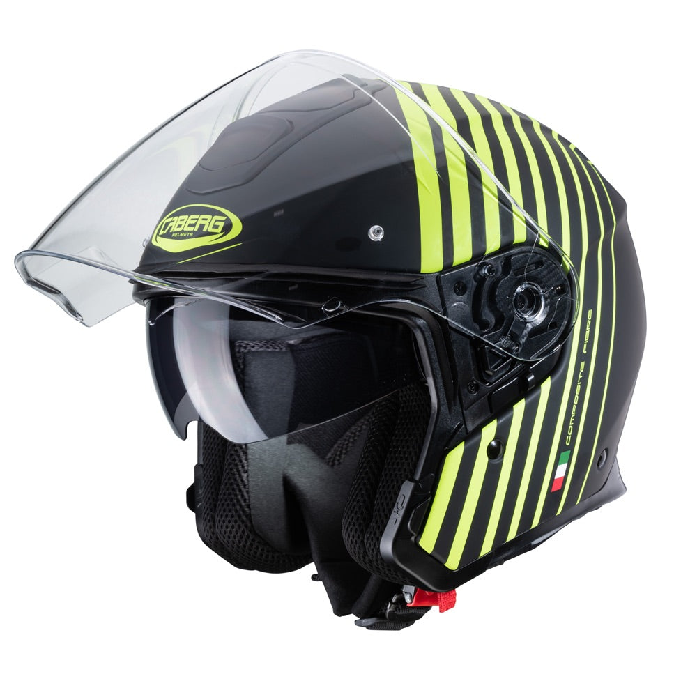 Caberg Flyon Bakari Open Face Helmet Matt Black / Yellow