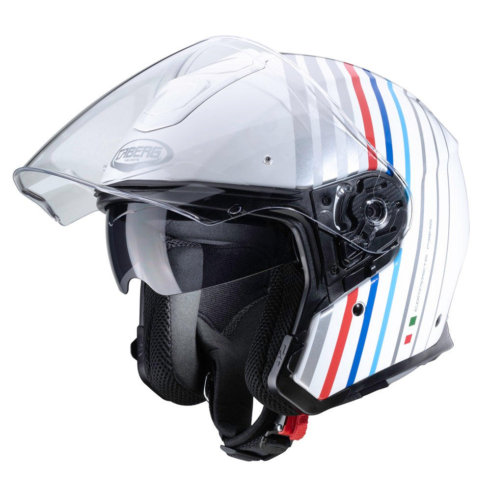 Caberg Flyon Bakari Open Face Helmet White / Silver