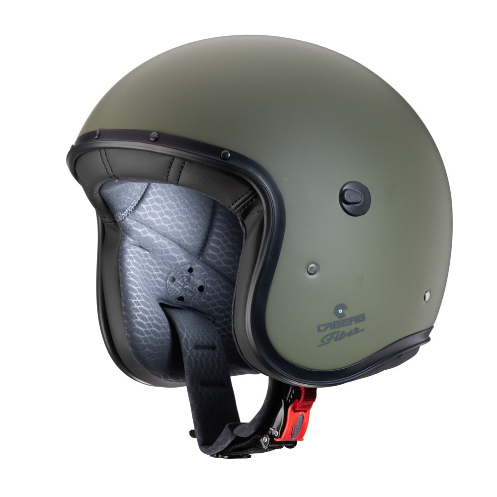 Caberg Freeride Plain Open Face Helmet Matt Green