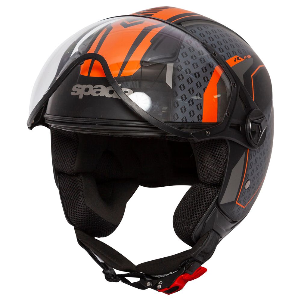 Spada Hellion Arrow Open Face Helmet Black / Orange