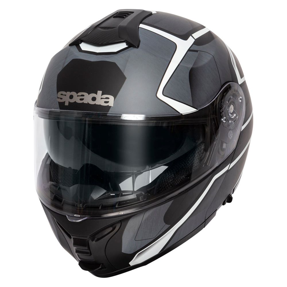 Spada Orion Slate Flip-Up Helmet Matt Black / White / Silver