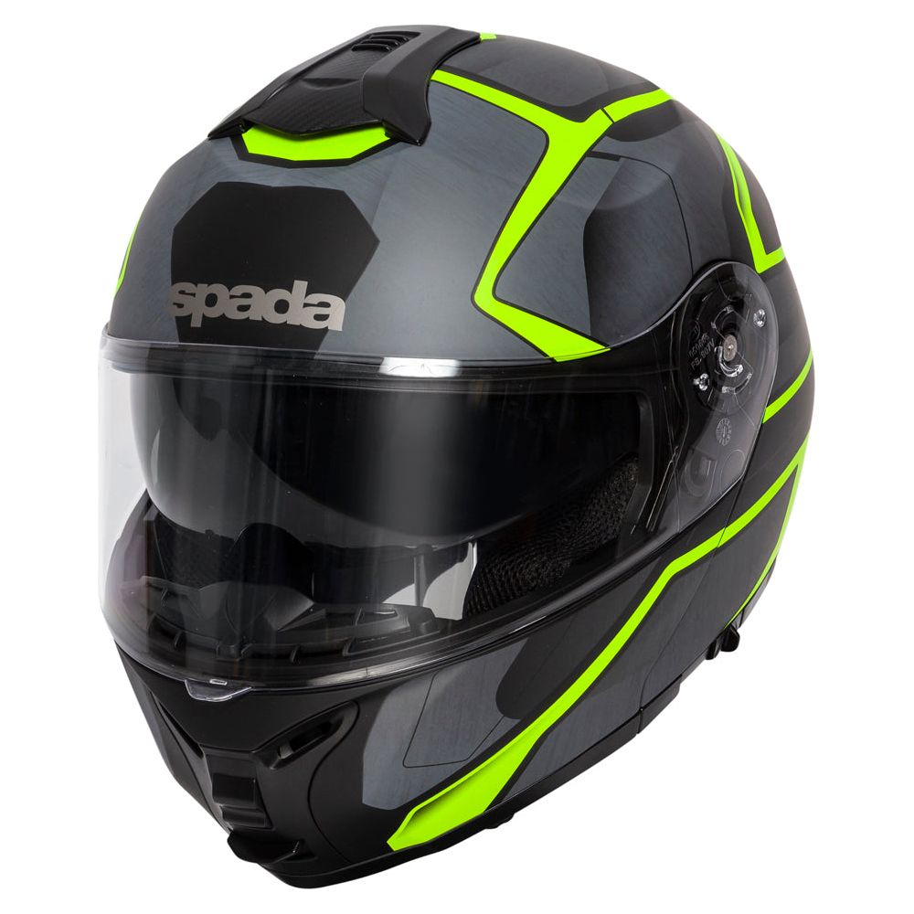 Spada Orion Slate Flip-Up Helmet Matt Black / Yellow