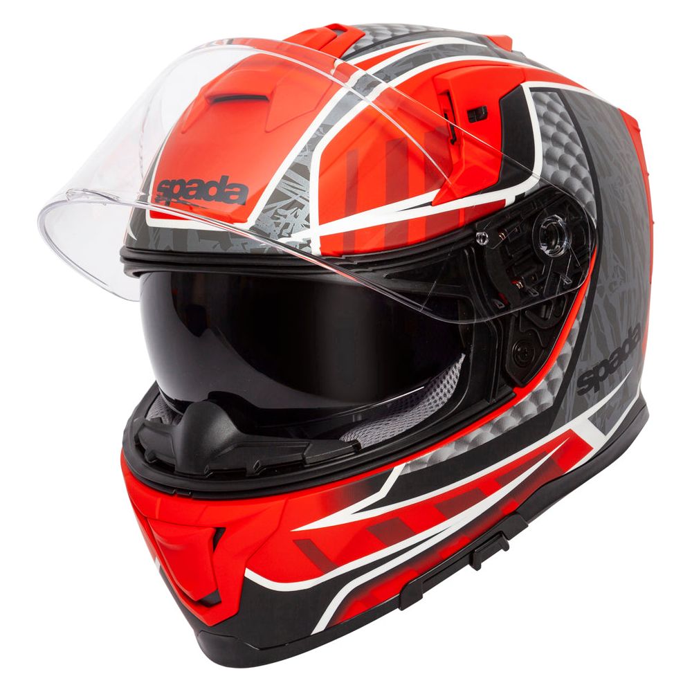 Spada SP1 Raptor Full Face Helmet Matt Red / Grey