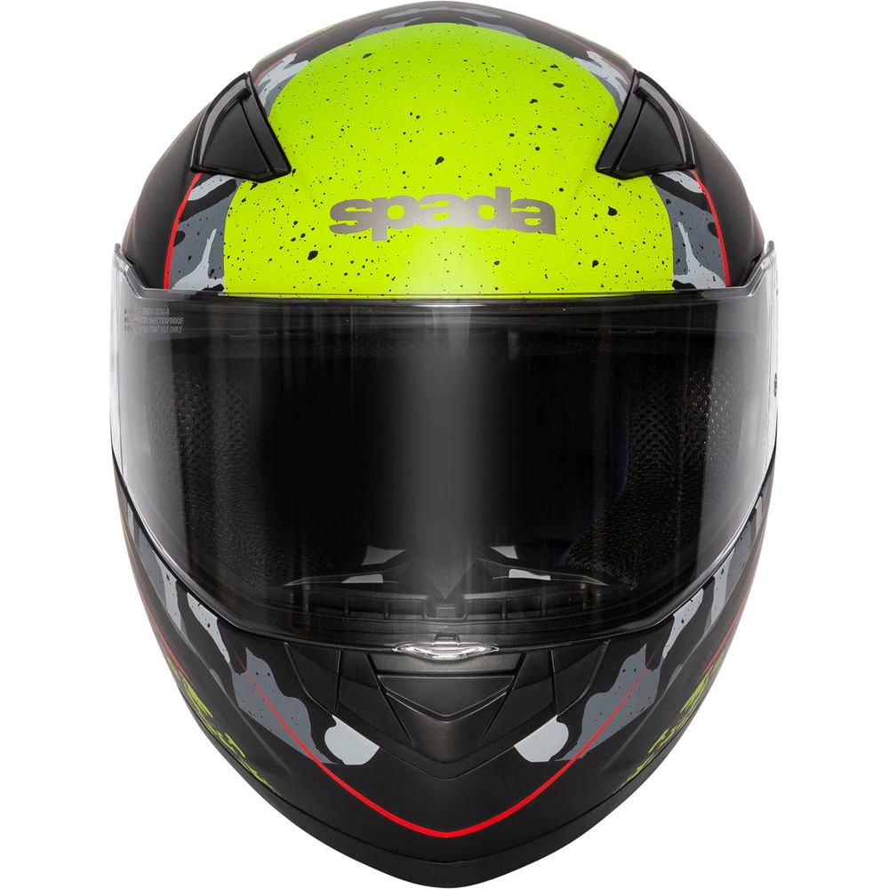 Spada Raiden Full Face Helmet Camo Yellow - FREE UK Shipping, FREE 365 Day Returns | Moto Central