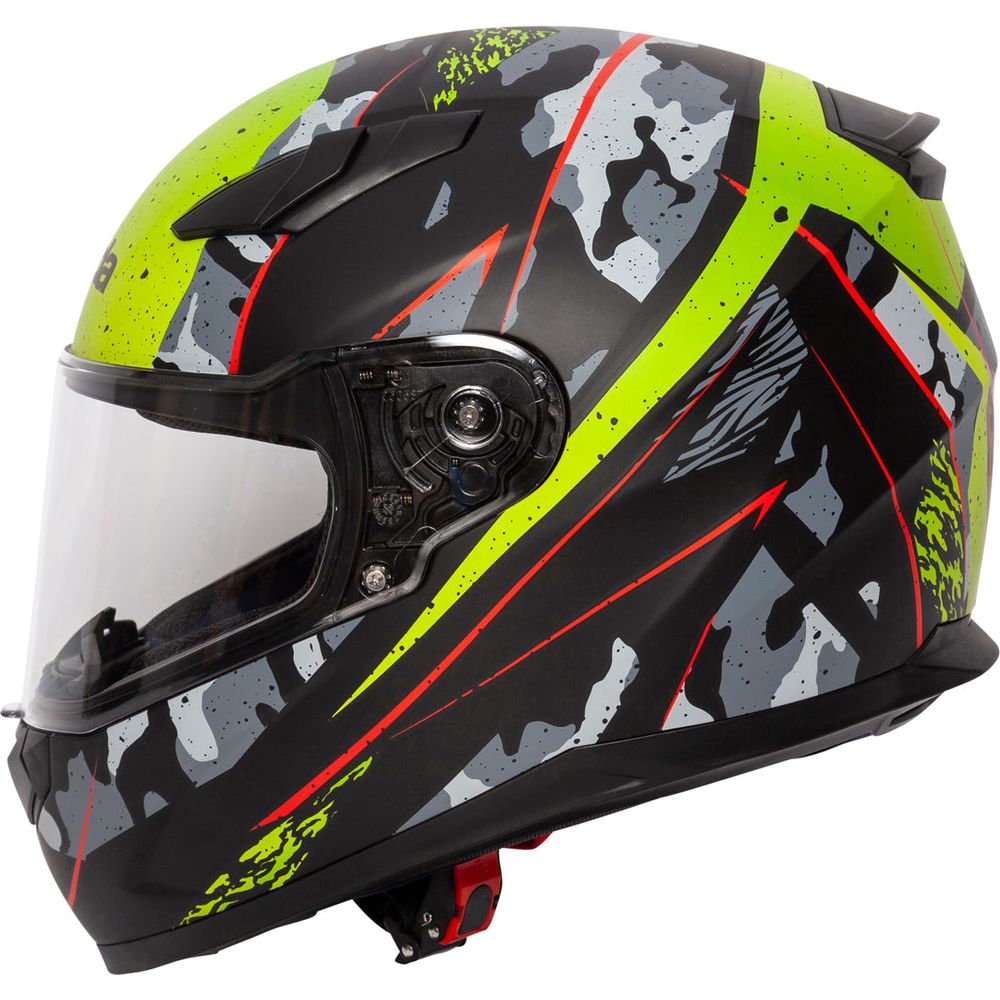 Spada Raiden Full Face Helmet Camo Yellow - FREE UK Shipping, FREE 365 Day Returns | Moto Central