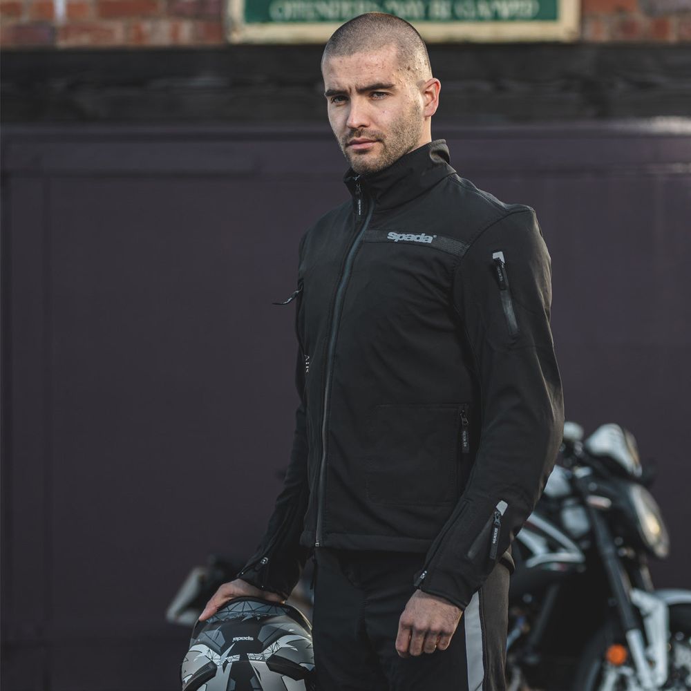 Spada Commute CE Textile Jacket Black - FREE UK Shipping, FREE 365 Day Returns | Moto Central