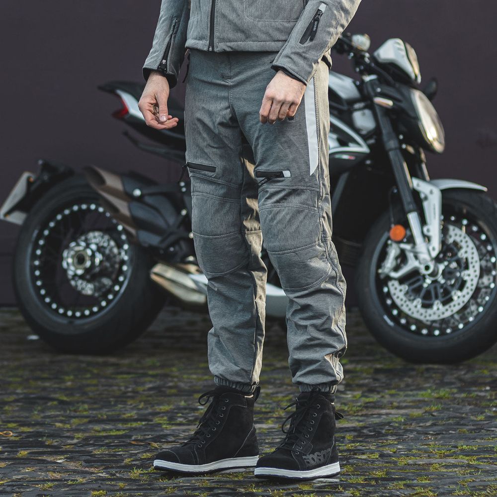 Spada Commute CE Textile Trouser Grey - FREE UK Shipping, FREE 365 Day Returns | Moto Central