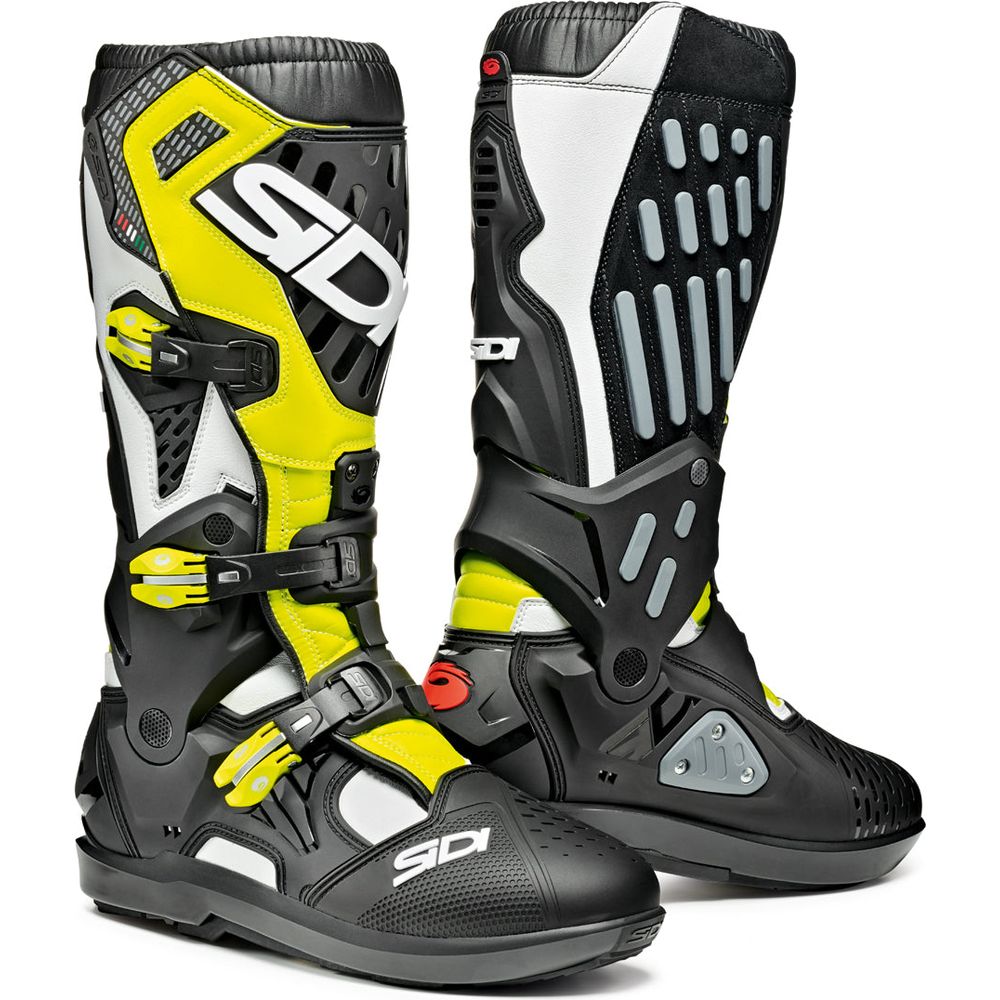 Sidi Atojo SRS CE Boots White / Black / Fluo Yellow