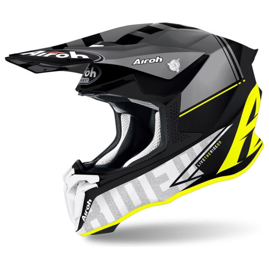 Airoh Twist 2.0 Tech Motocross Helmet Matt Yellow