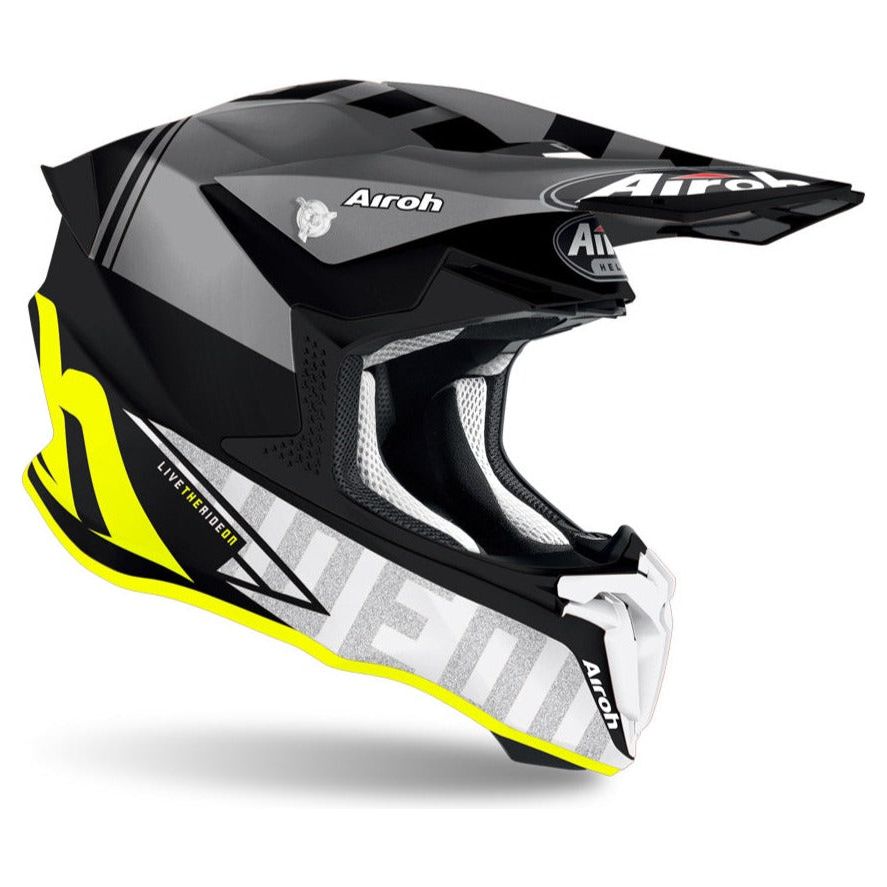 Airoh Twist 2.0 Tech Motocross Helmet Matt Yellow