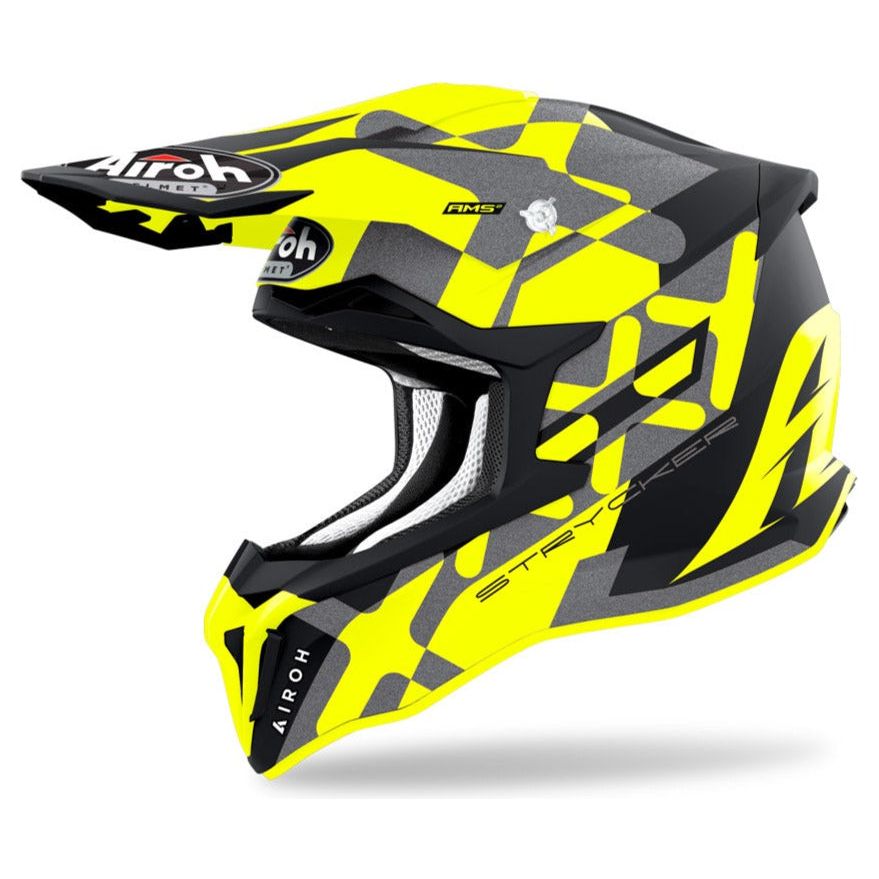 Airoh Strycker XXX Motocross Helmet Matt Yellow