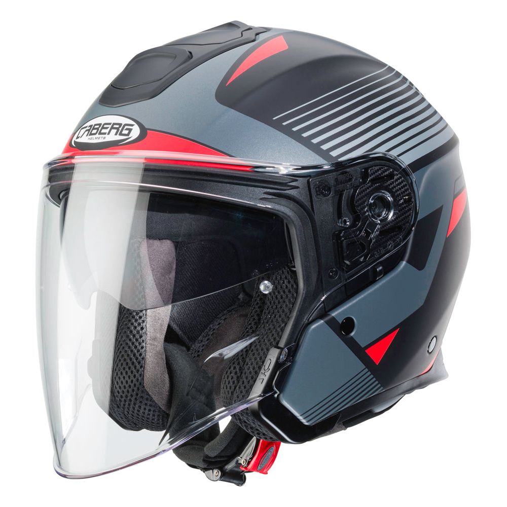 Caberg Flyon Rio Open Face Helmet Matt Black / Red / Anthracite / Silver