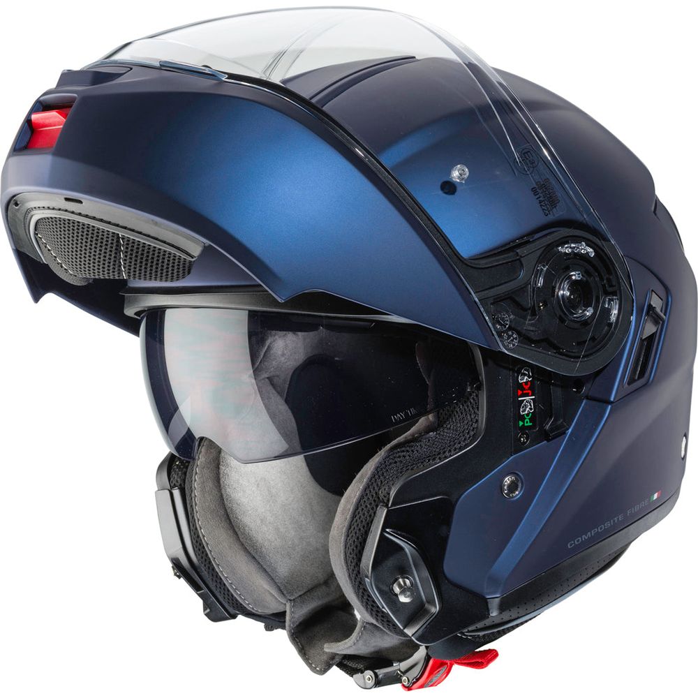 Caberg Levo Plain Flip-Up Helmet Matt Blue  - FREE UK Shipping, FREE 365 Day Returns | Moto Central