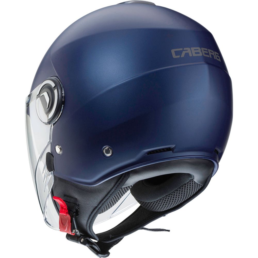 Caberg Riviera V4 Plain Open Face Helmet Matt Blue  - FREE UK Shipping, FREE 365 Day Returns | Moto Central