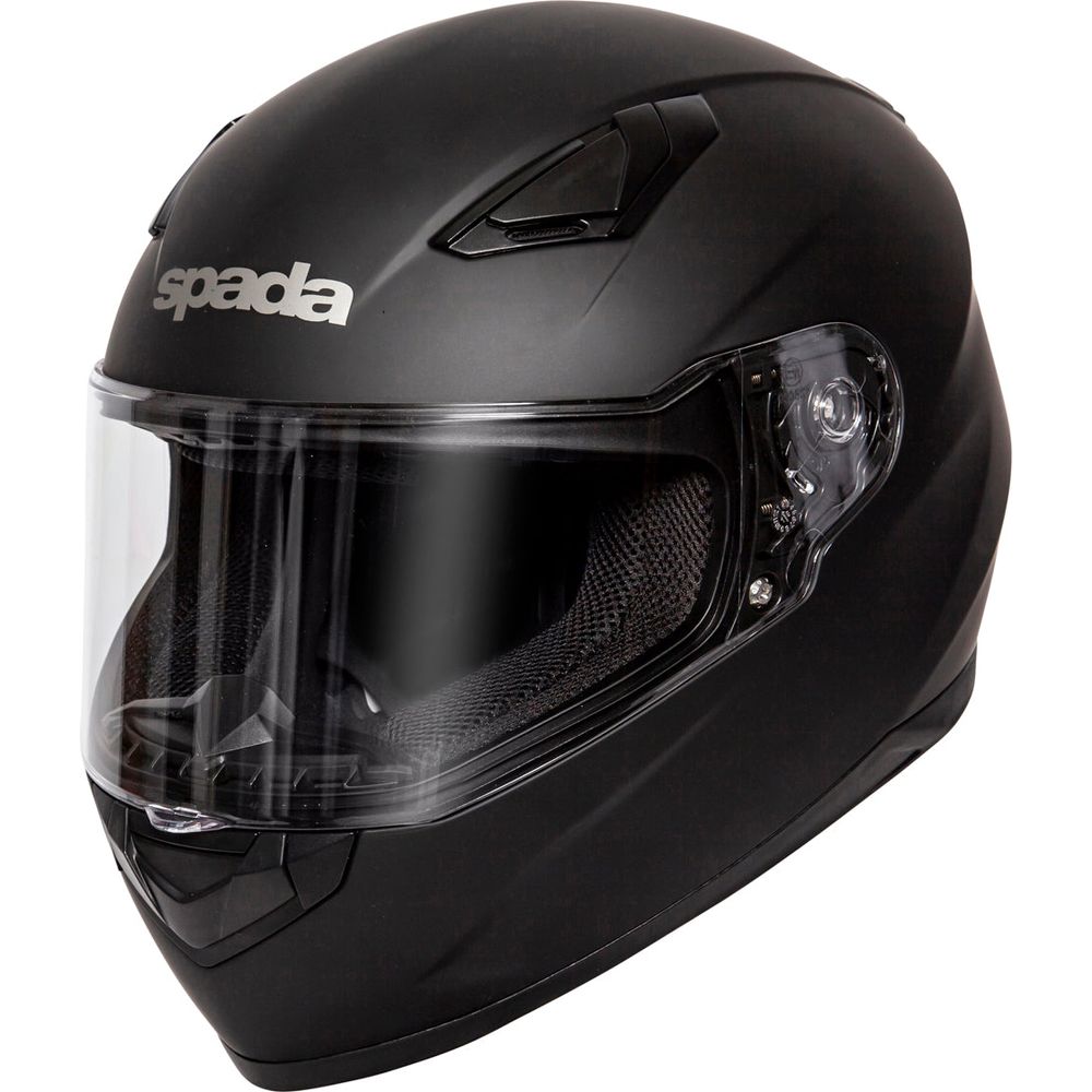 Spada Raiden Full Face Helmet Matt Black - FREE UK Shipping, FREE 365 Day Returns | Moto Central