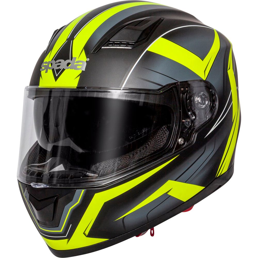 Spada SP17 Ruler Full Face Helmet Matt Yellow - FREE UK Shipping, FREE 365 Day Returns | Moto Central