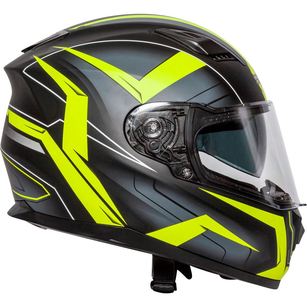 Spada SP17 Ruler Full Face Helmet Matt Yellow - FREE UK Shipping, FREE 365 Day Returns | Moto Central